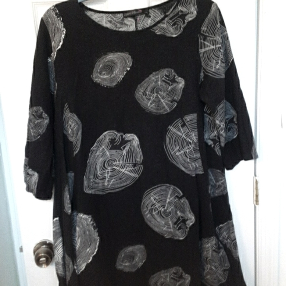 Zanzea maxi  dress casual black with the allusion  of spider webs